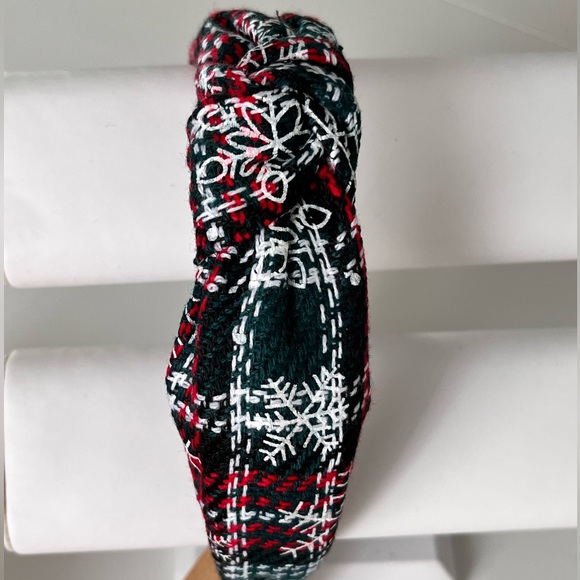 | Winter HEADBAND | NEW! | Snowflakes on Tweed - Picture 9 of 9